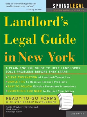 cover image of Landlord's Legal Guide in New York